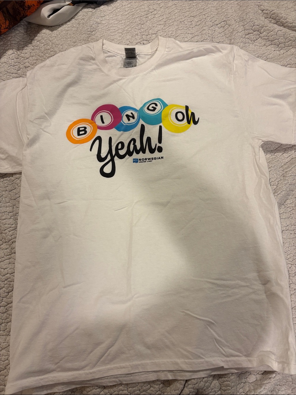 Norwegian Cruise Line Kids "Bingo Yeah!" White Graphic Tee